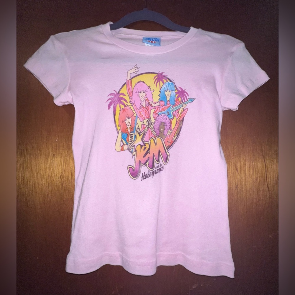Jem and the Holograms Pink Junk Food T-Shirt